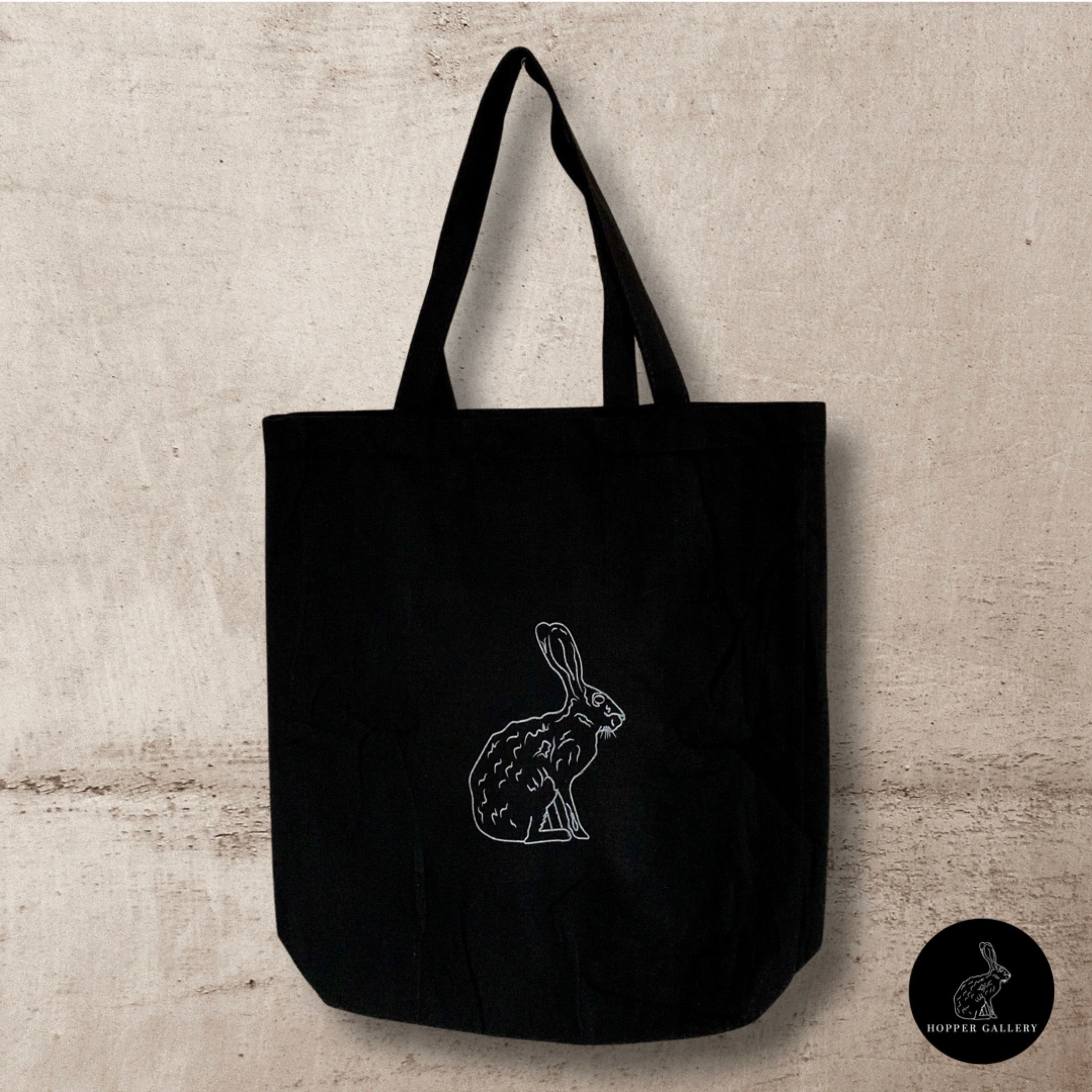 HG Rabbit Logo Tote Bag – Hopper Gallery