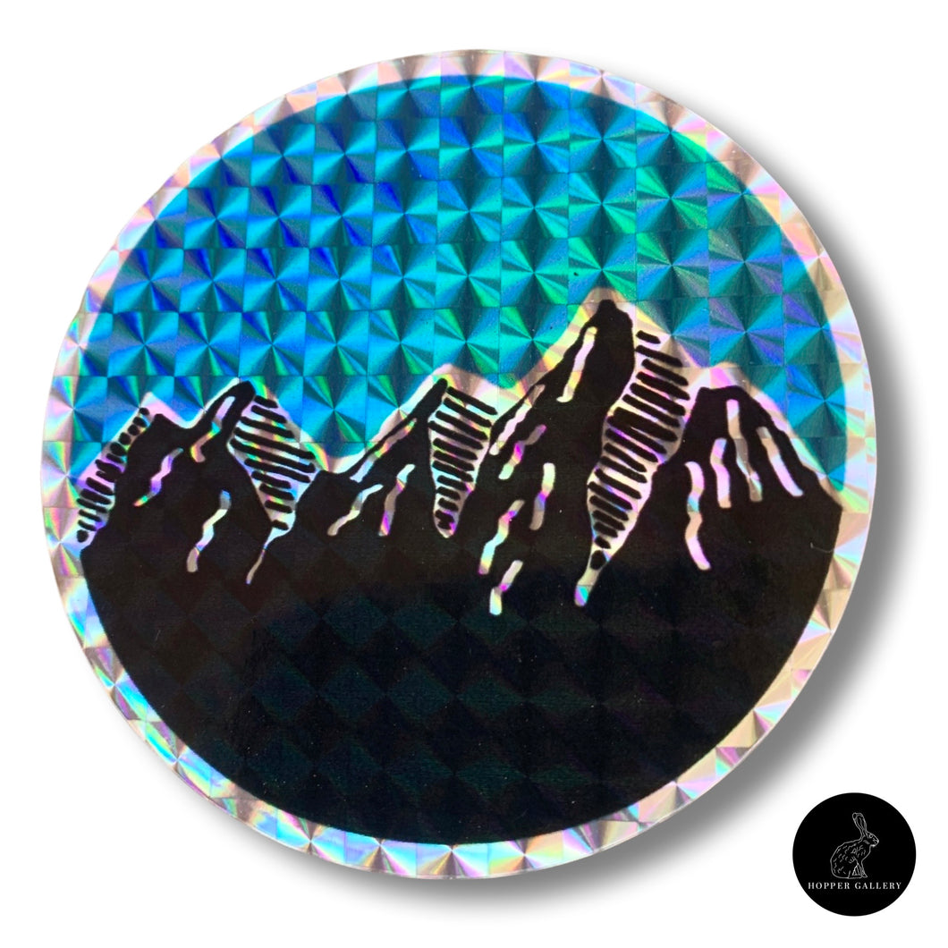 Mountain Sky Prismatic Sticker